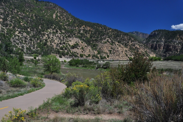 the Glenwood Canyon bike path